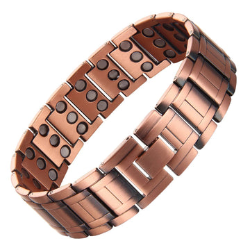 Maxi puur koperen Artritis Magneet Armband (3 magneet lagen)