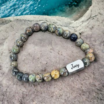 Kralen Armband Heren 'Joey' 8mm Jade