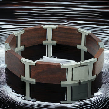 Rood Sandelhout – Houten Armband met Tekst Gravure