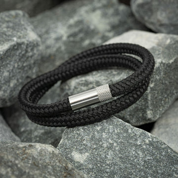 Elite armband - Zwart touw