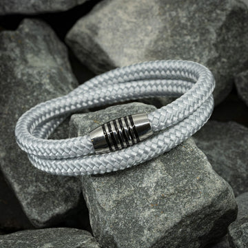 De Buddha touw armband - Wit koord