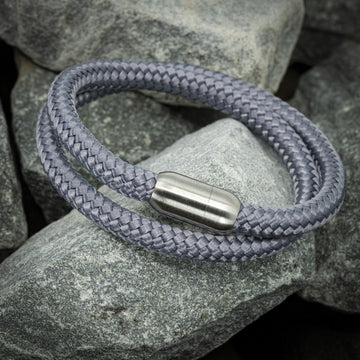 Zen bracelet engravable - Gray Rope