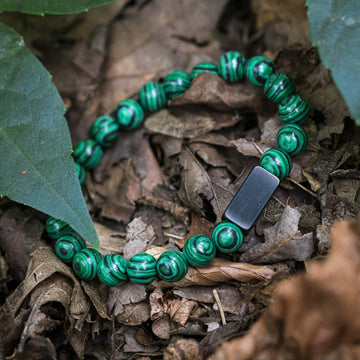 Malachiet Kristallen 'Stone of Change' - Kralen armband