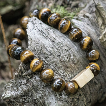 Tijger oog / Tiger Eye Armband - 10mm Kralen