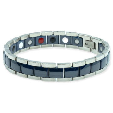 Anti-Migraine Magneetarmband – Magnetiva® Zeeblauw Keramisch