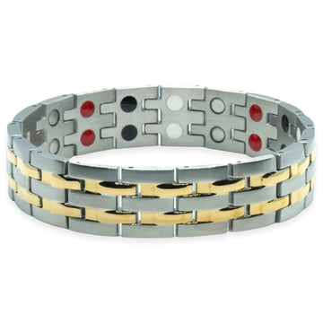 Magneet Armband - De Klassieker - Goudgrijs