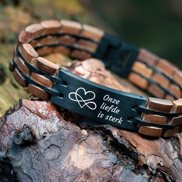 Dark Love (TIMBERWOOD) - Walnoten houten armband