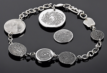 Vingerafdruk Sieraden in Zilver: Armbanden met Vingerafdruk
