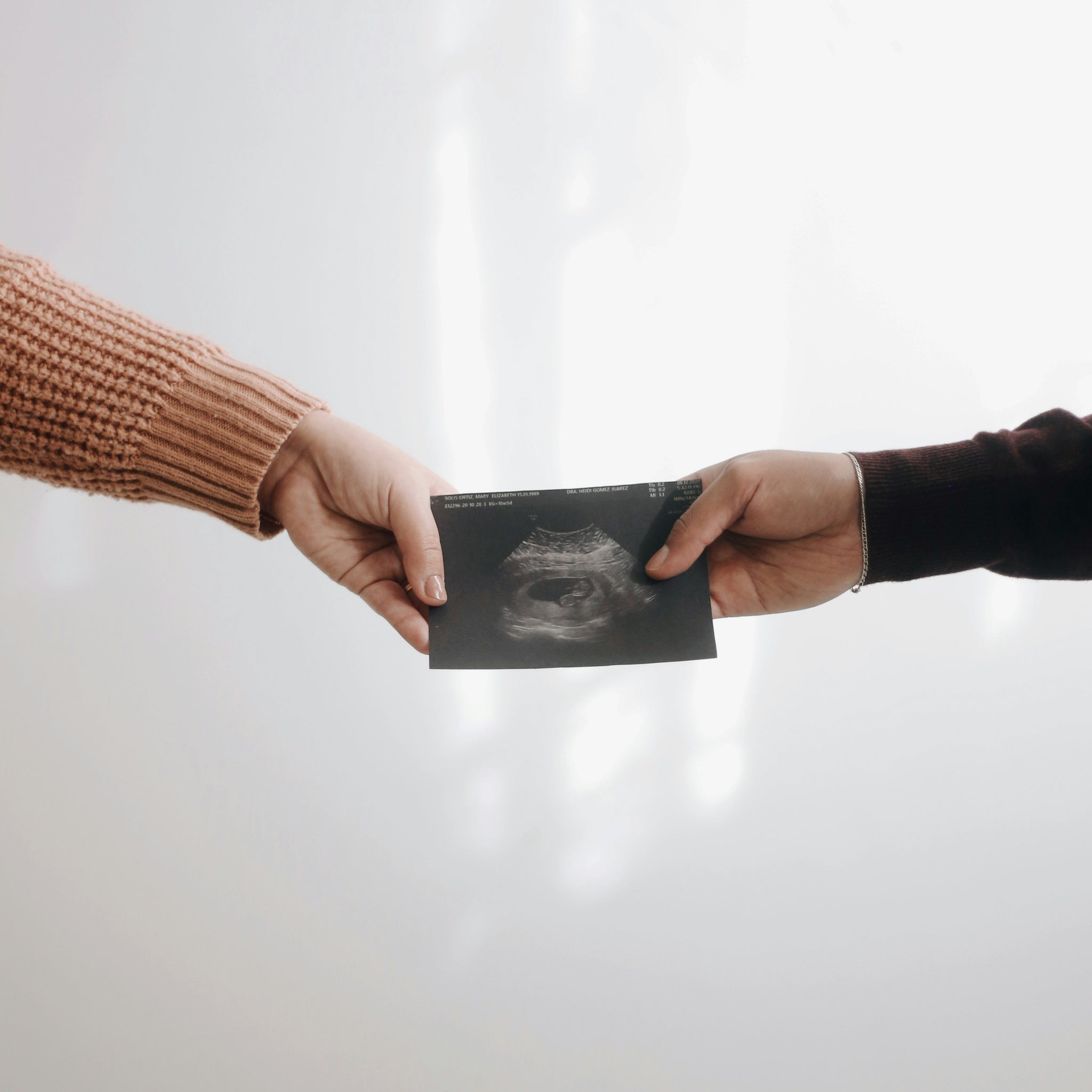 Zwangerschapsarmbanden: Echografie gravure