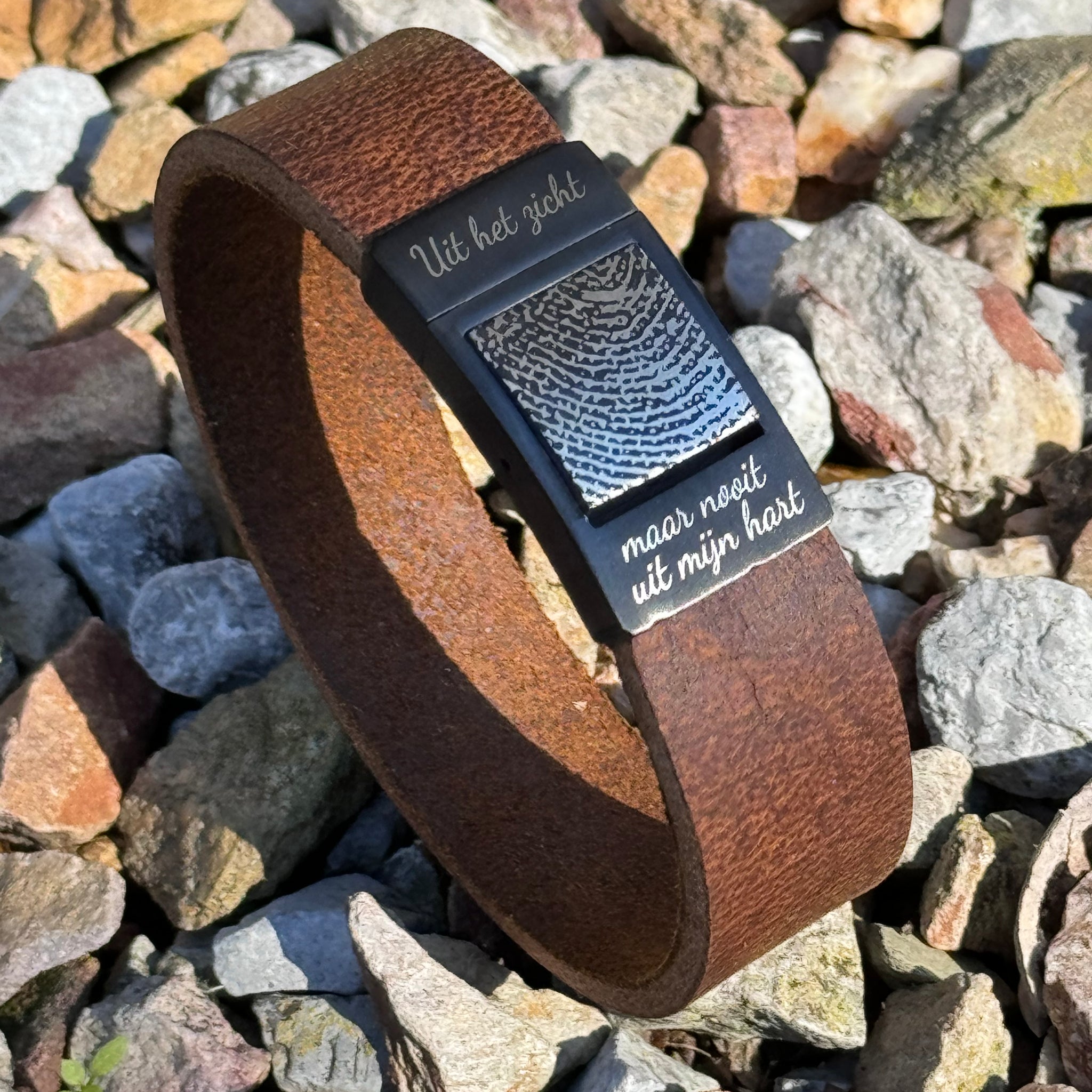 Mannen Armbanden met Vingerafdruk-gravure: Een uniek cadeau-idee