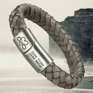 Leren armbanden met Gravure