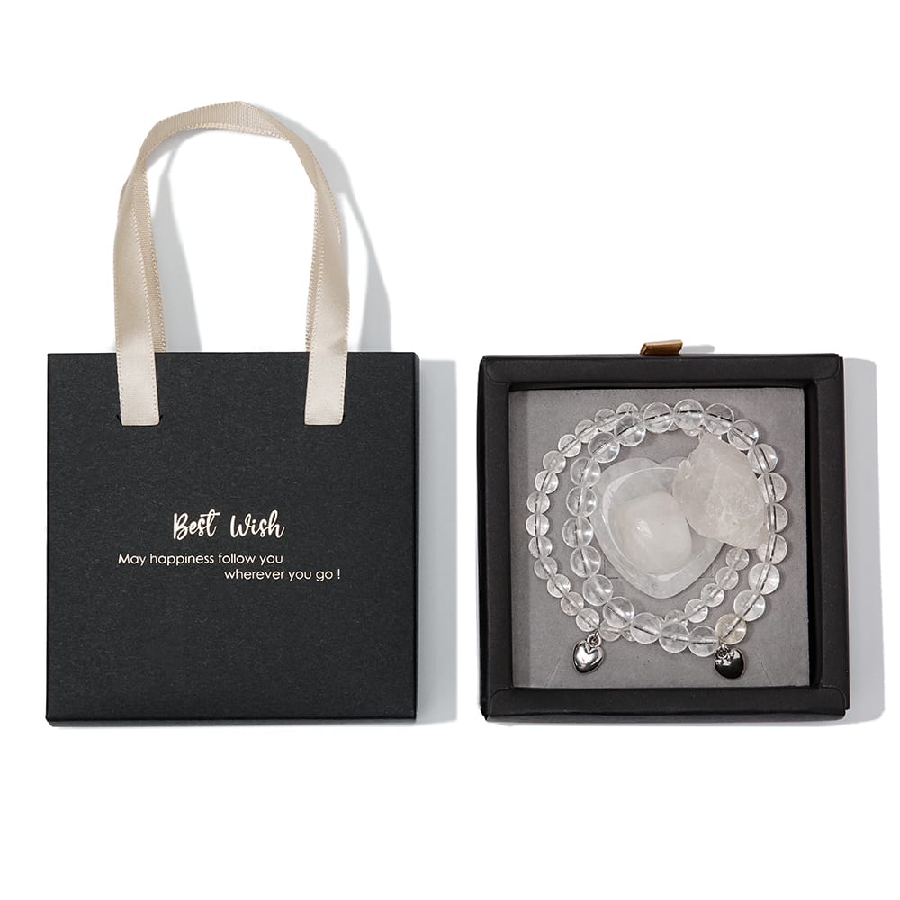 Armbanden Geschenkset Clear Quartz – Bergkristal Edelstenen