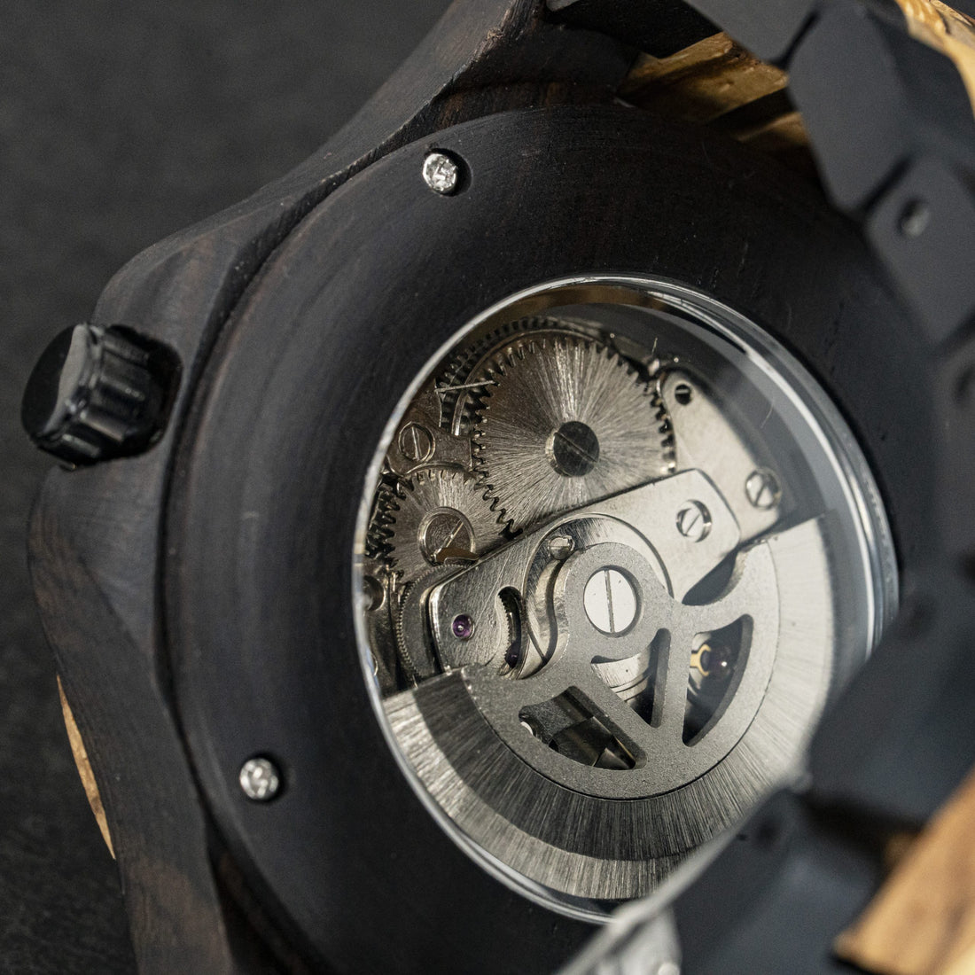 G6 TimberWood – Automatisch houten horloge (Skeleton)