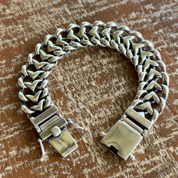 Brede Zilveren Unisex Armband met Namen S925