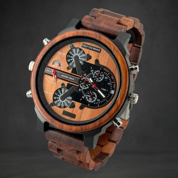 Only the Brave™ – Extra Groot Herenhorloge met Zilverkleurig Uurwerk
