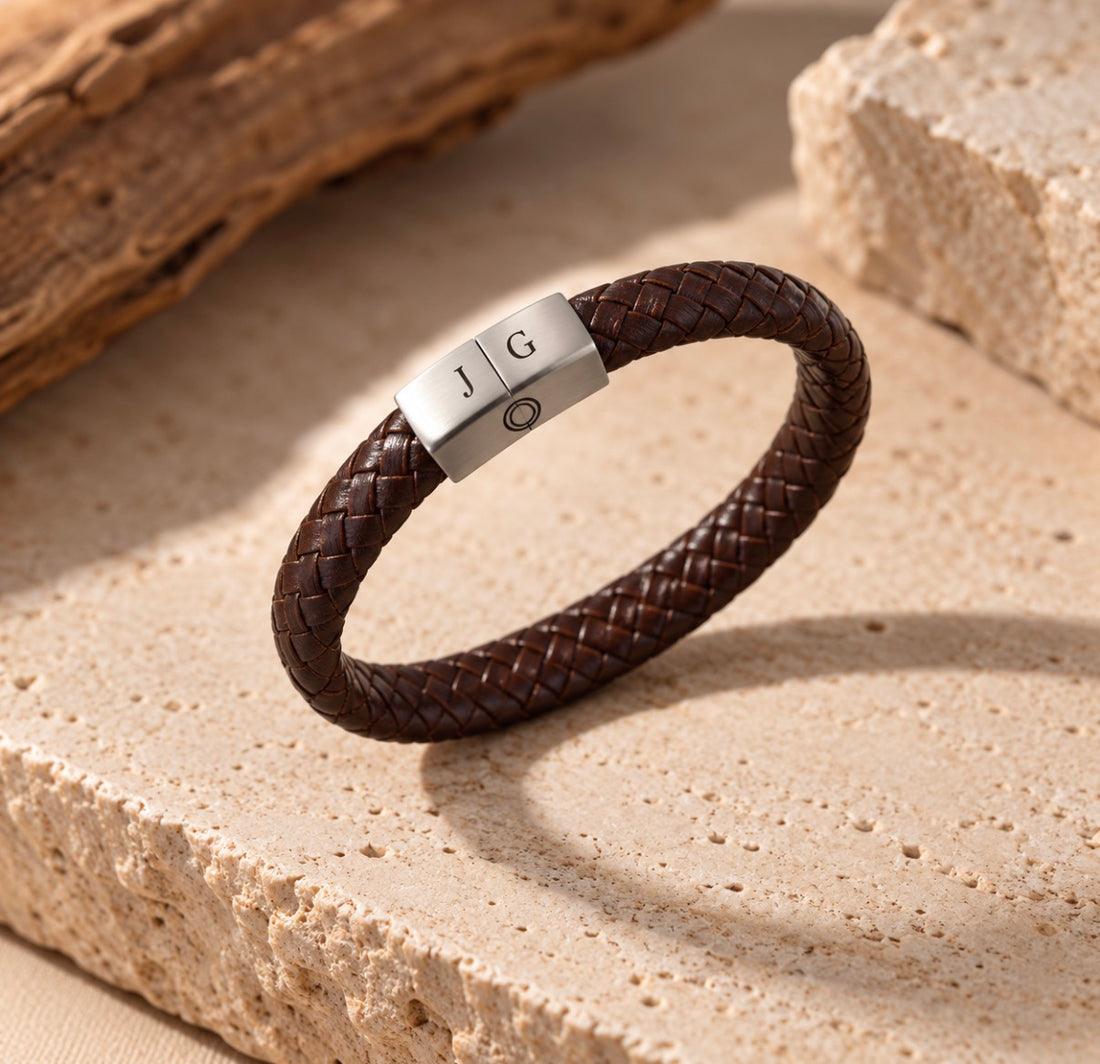 As-armband leer (smal)