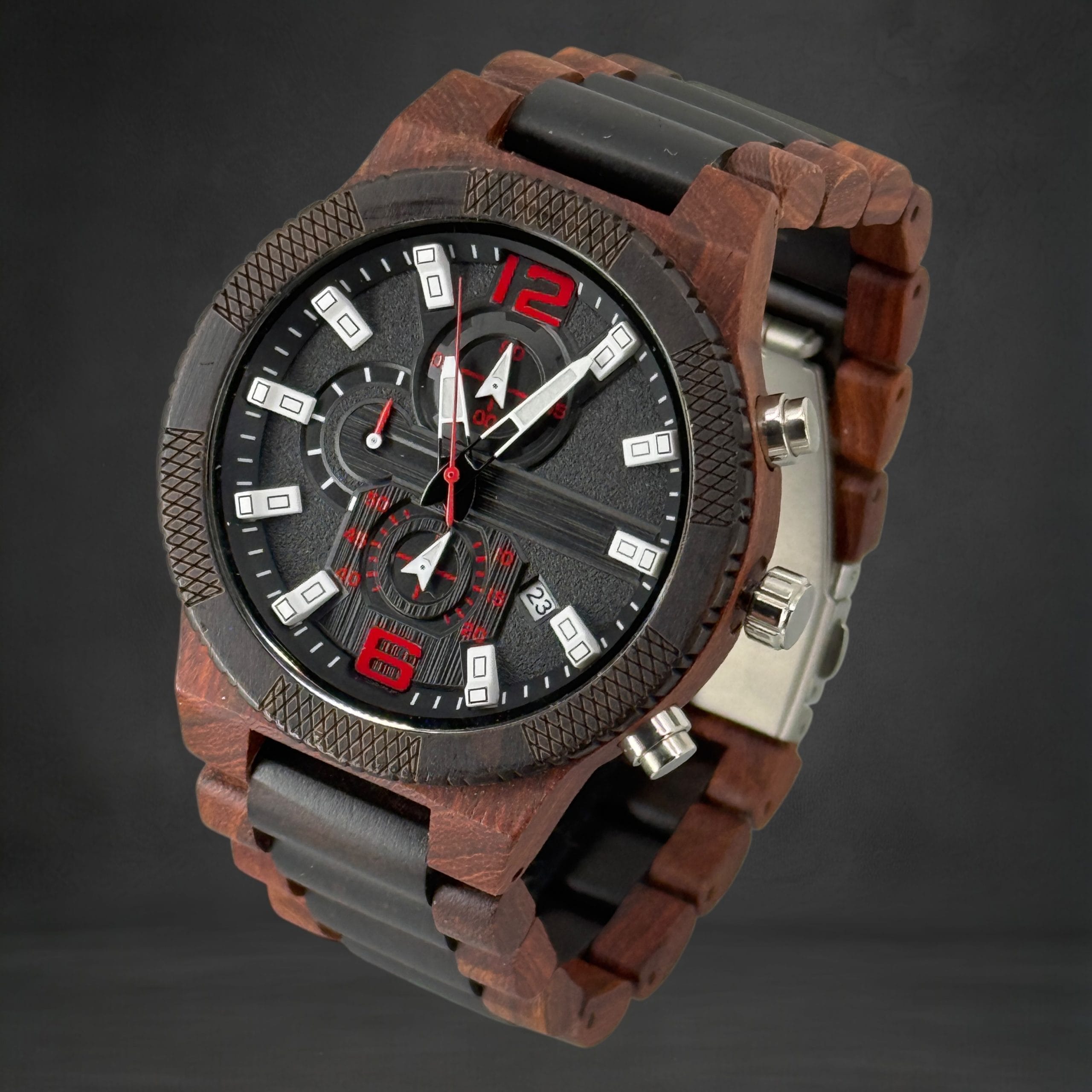 TimberWood 12/6™ – Houten Chronograaf Herenhorloge 48mm