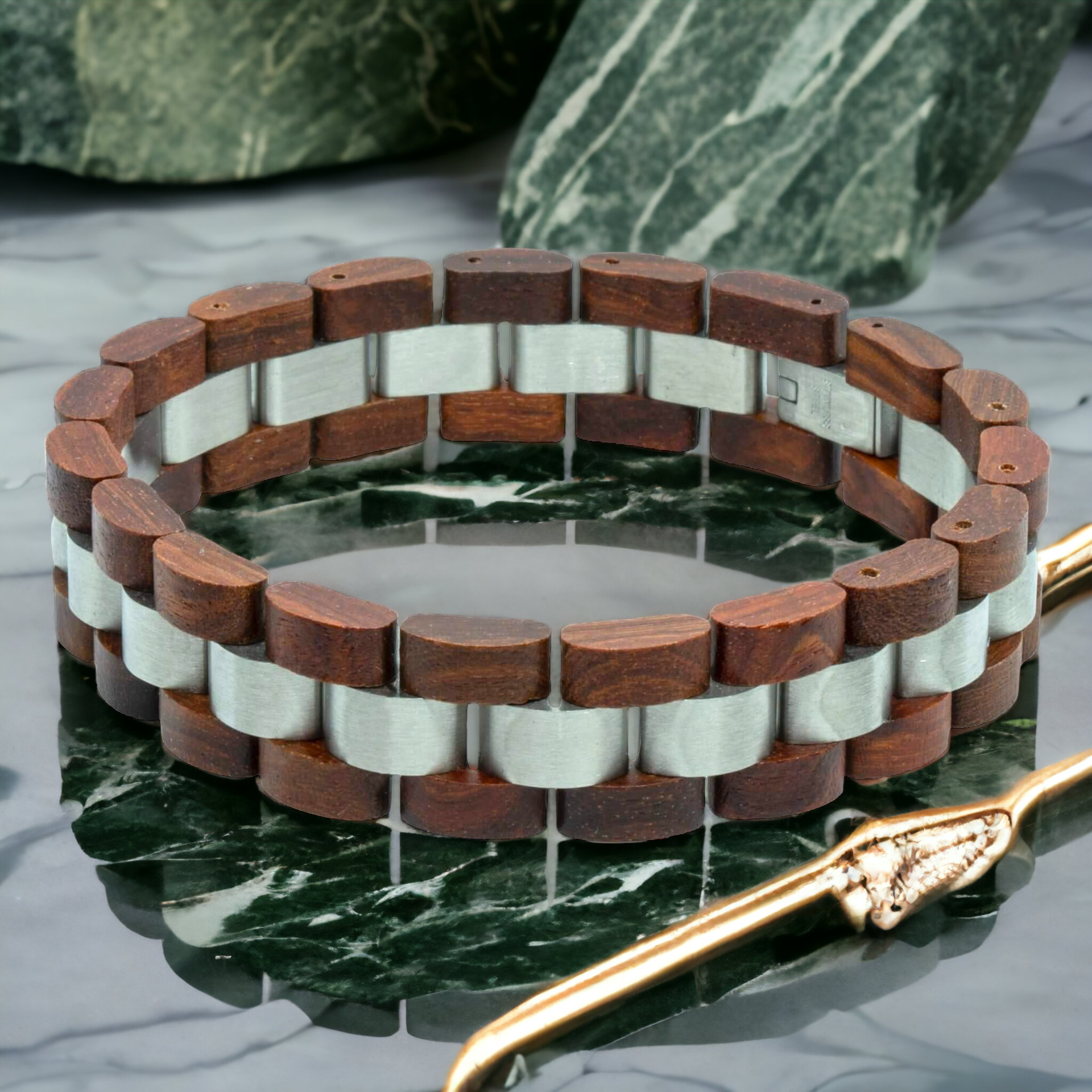 K2 Himalaya (Rood Sandelhout) – Houten armband