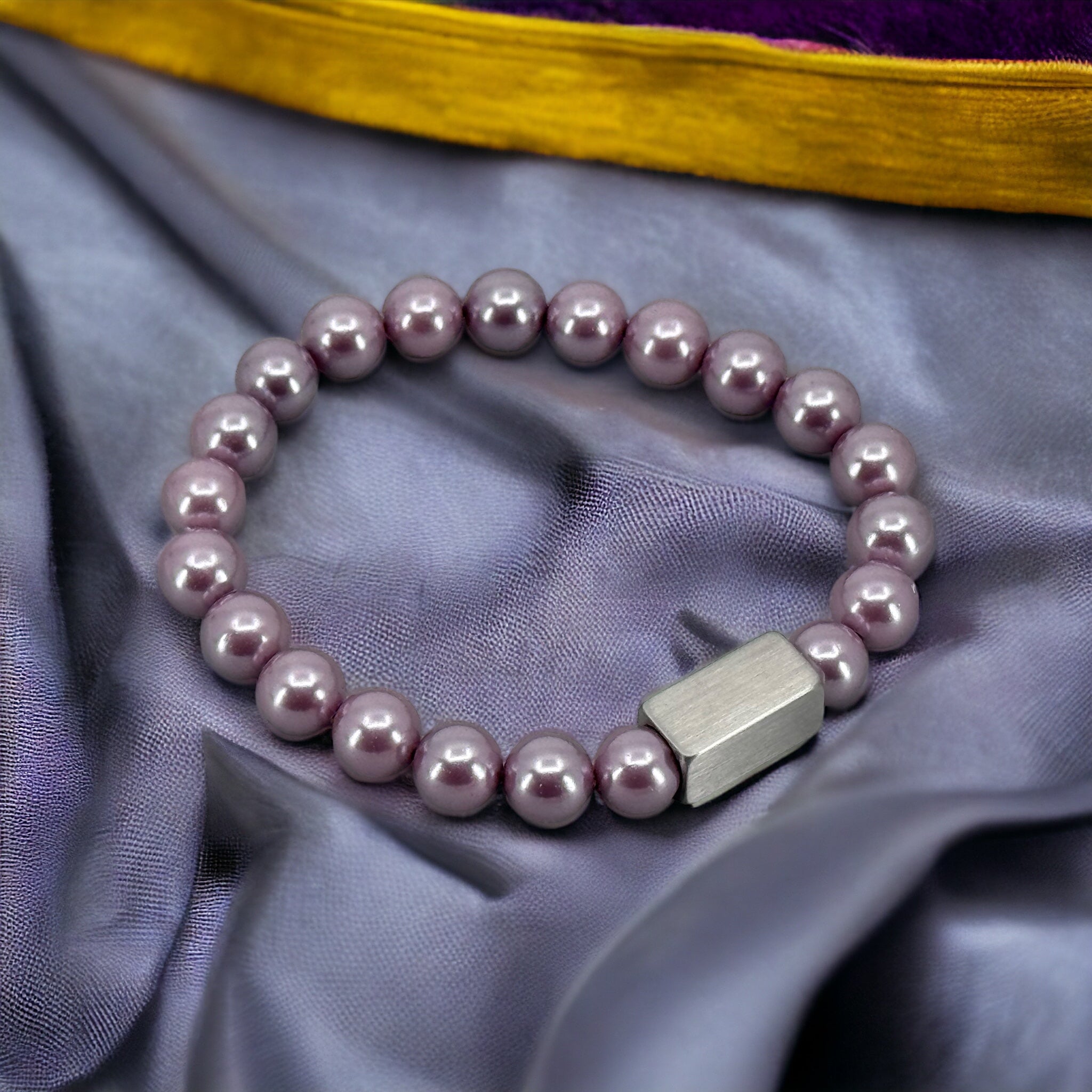 Zoetwater Parel armband | Mystic paars