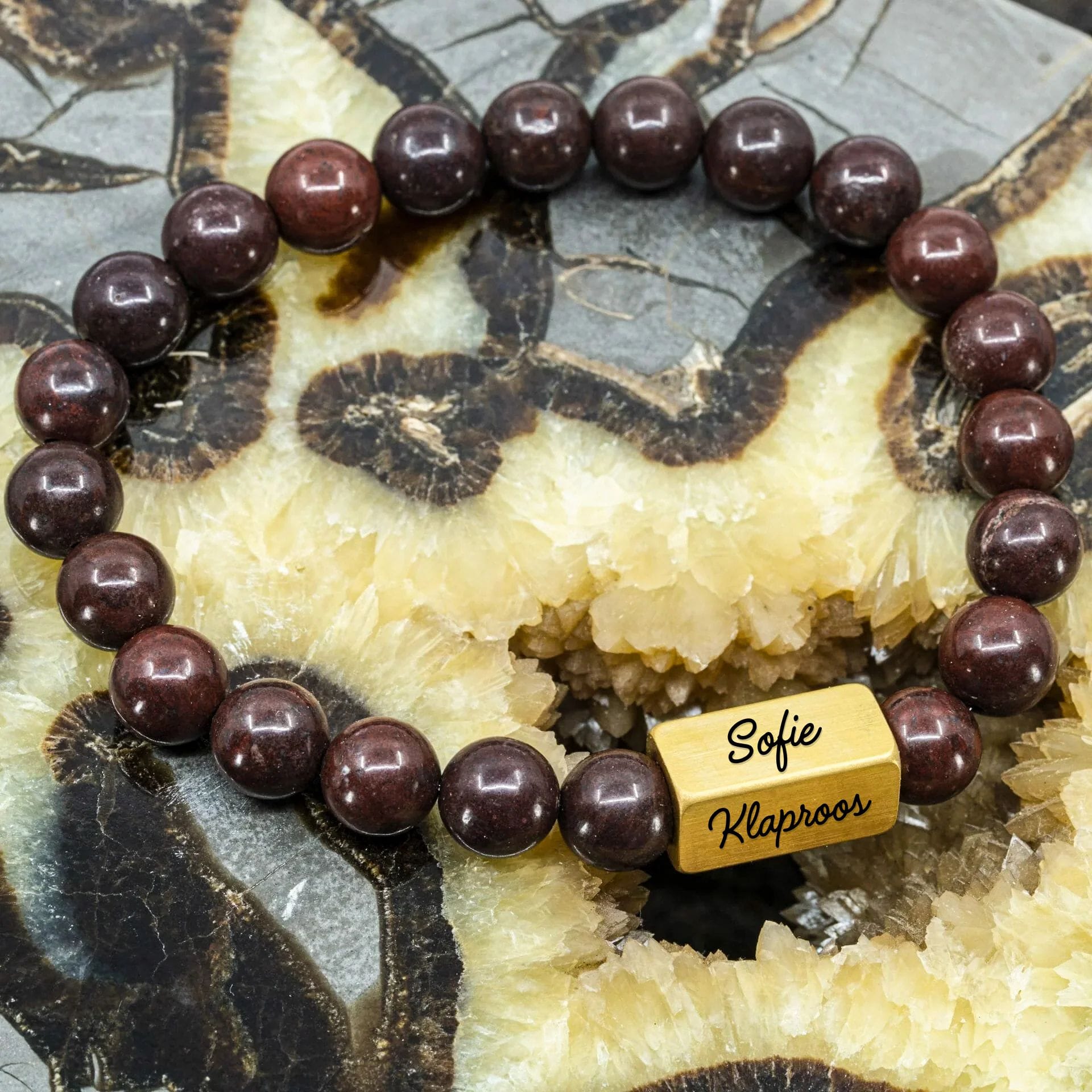 Red Bloom – Klaproos Jaspis Kralen Armband