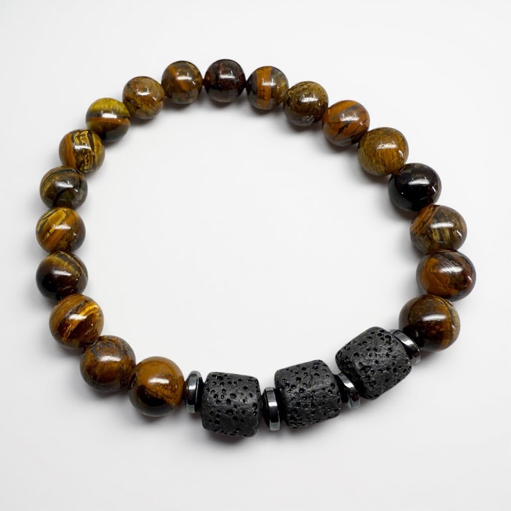 STONY l'homme - Tiger Eye - 8mm Kralen Armband