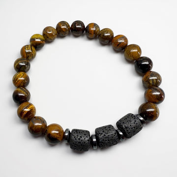 STONY l'homme - Tiger Eye - 8mm Kralen Armband