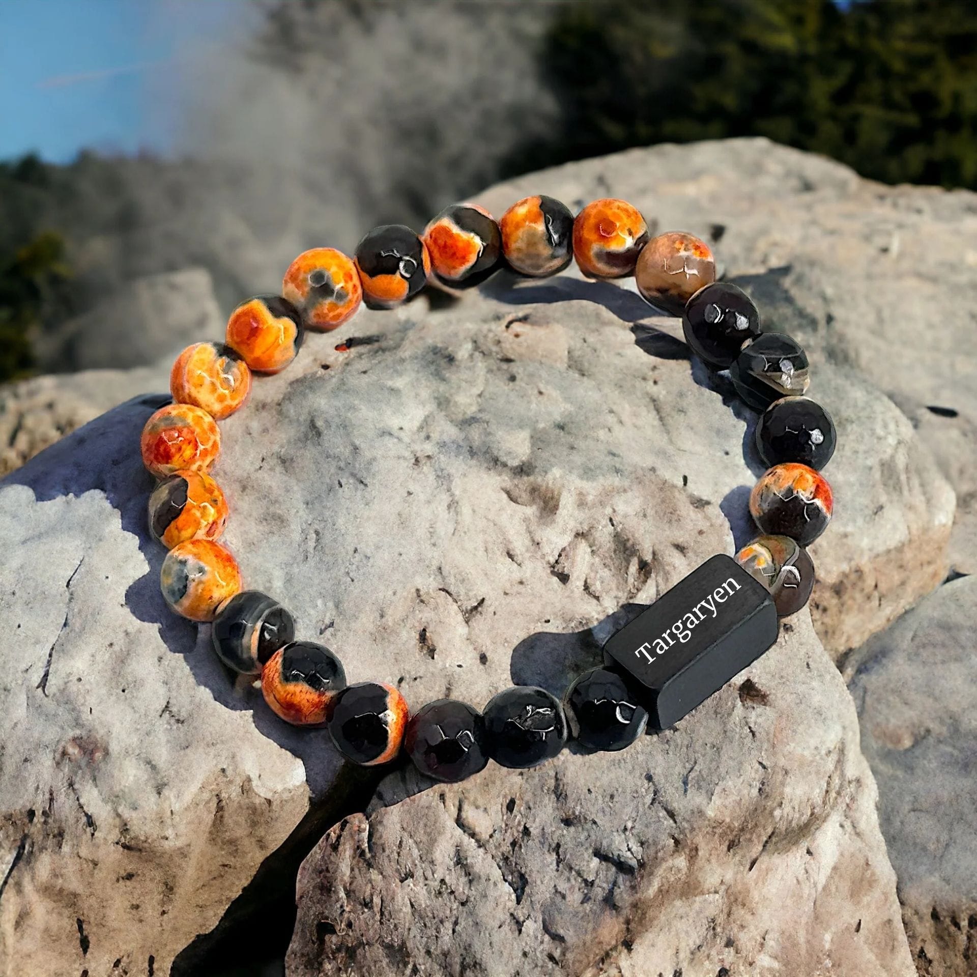 Targaryen 🐉 Drakenader 🔥 Kralenarmband – Decagon Edition