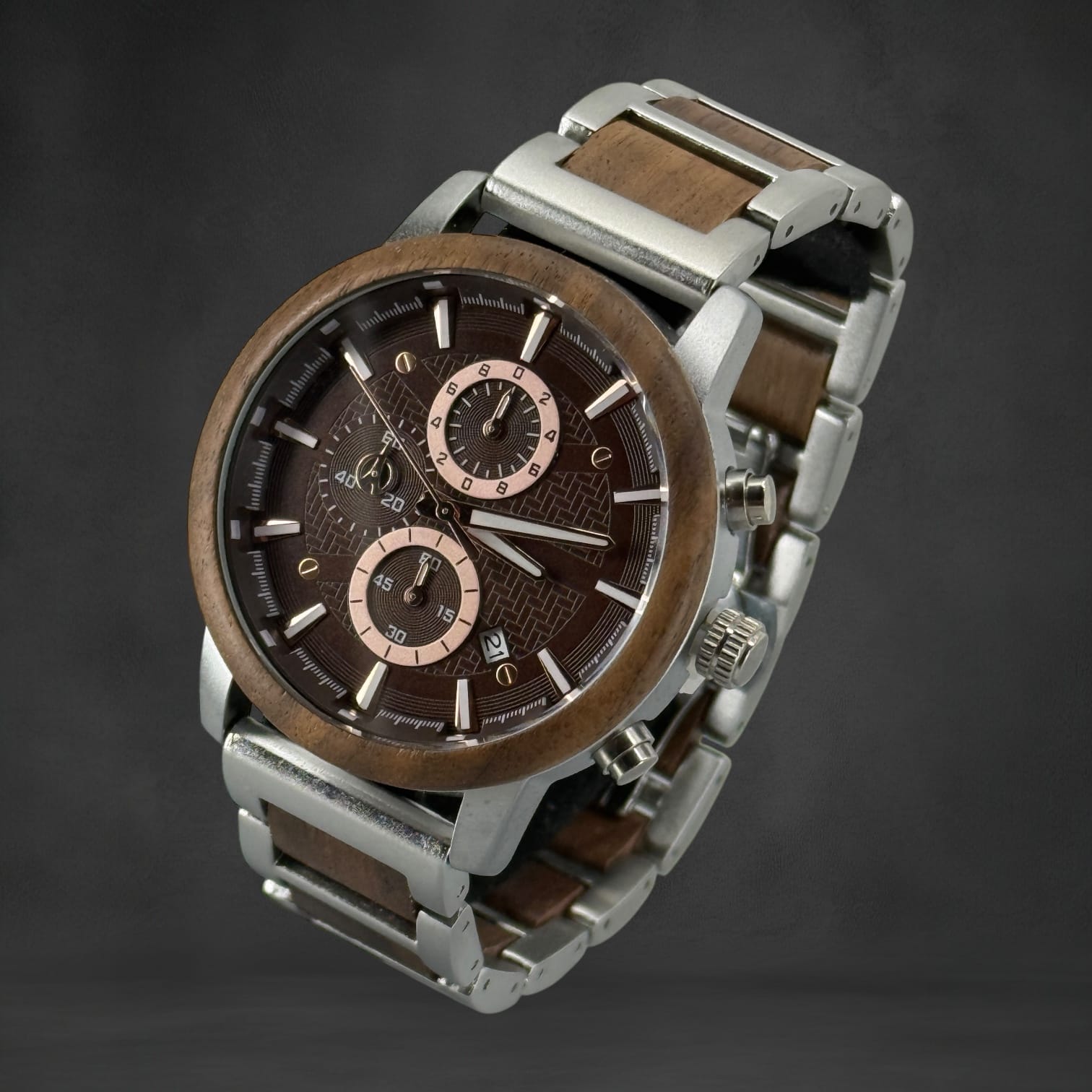 Sailor Ebony™ – TimberWood Chronograaf Houten heren Horloge