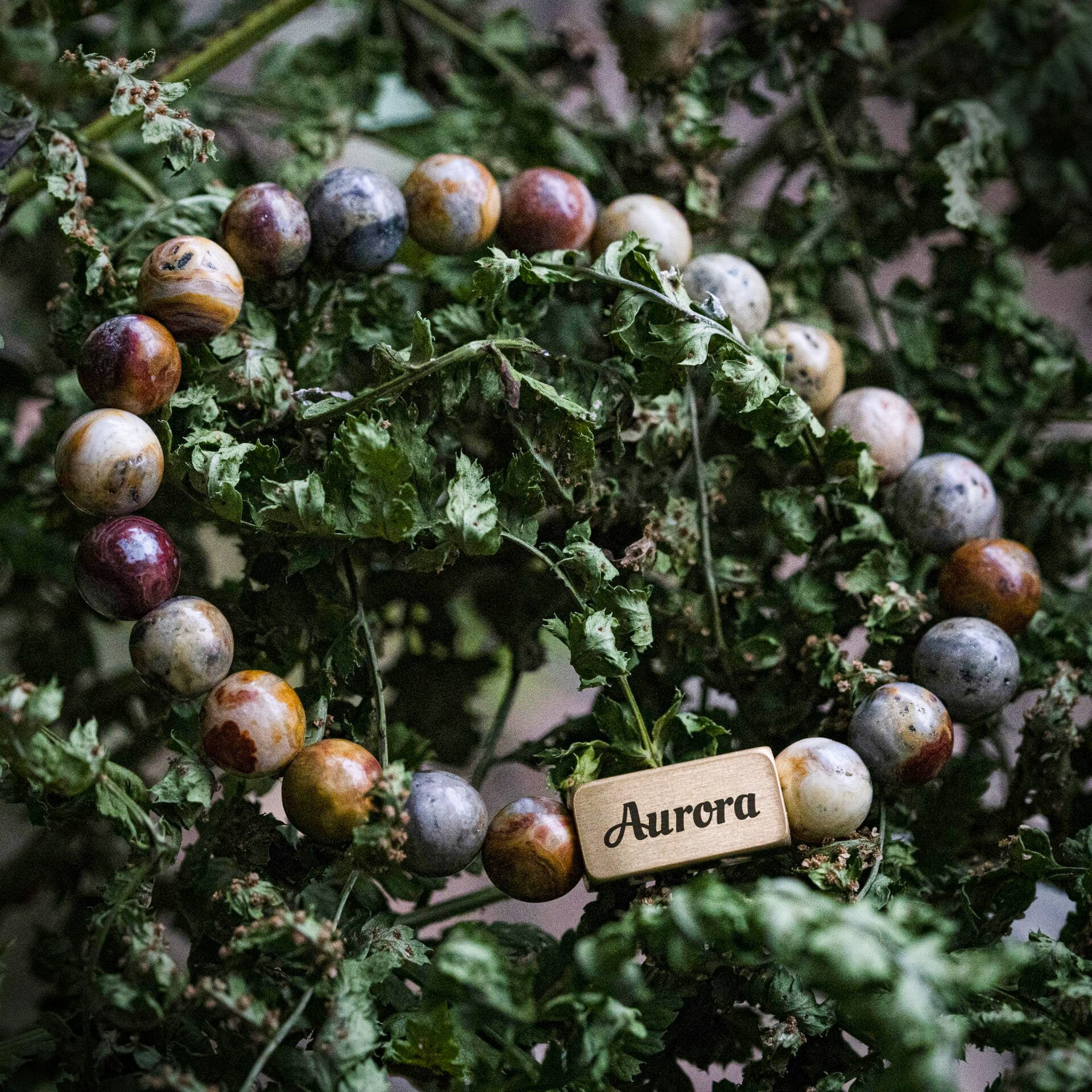 Mexicaanse Agaat - Kleurrijke 8mm kralen armband