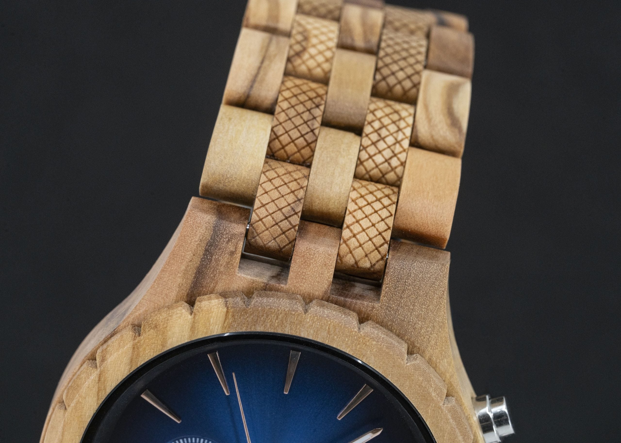 Blue Olive – Houten heren horloge Timberwood