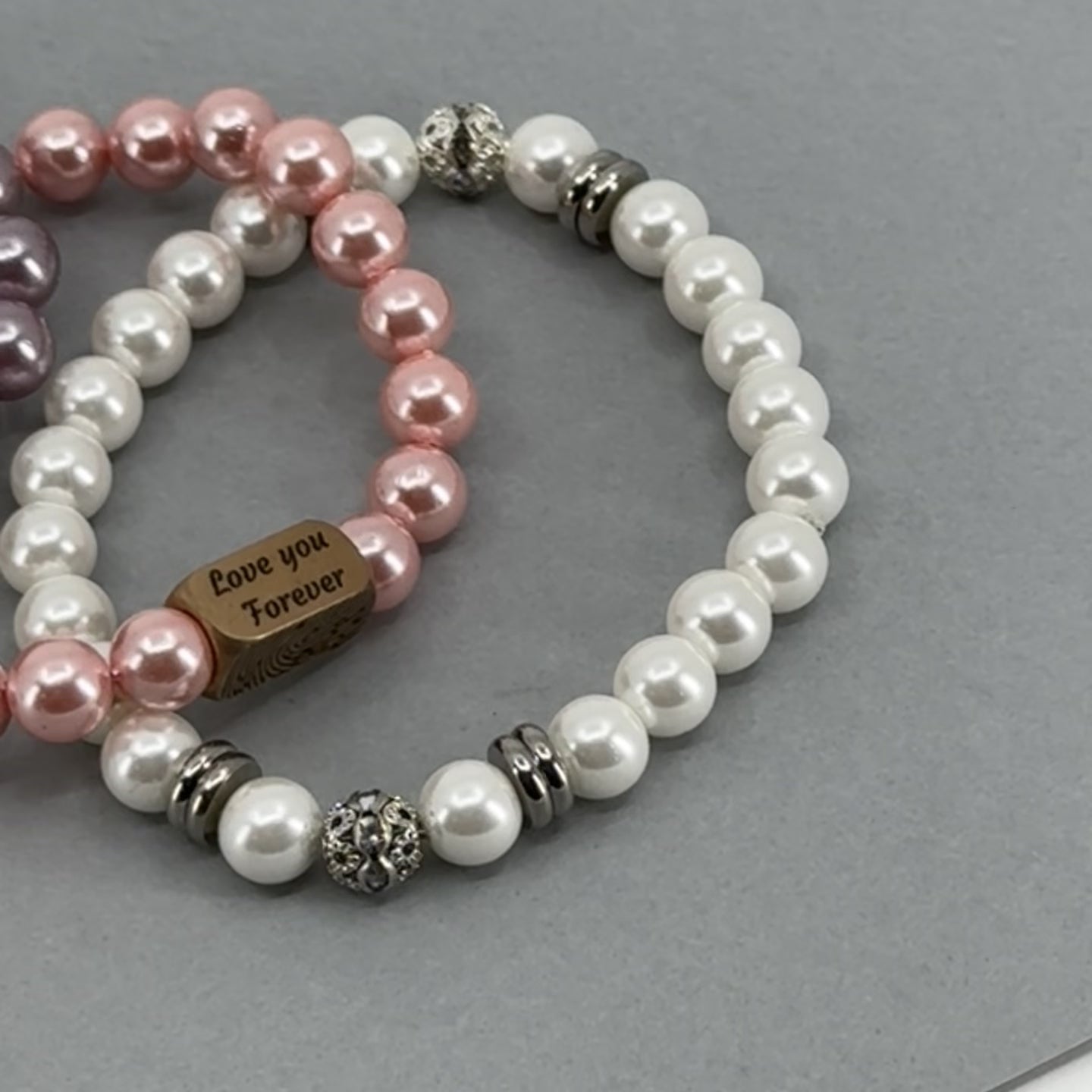 Zoetwater Parel armband | Roze