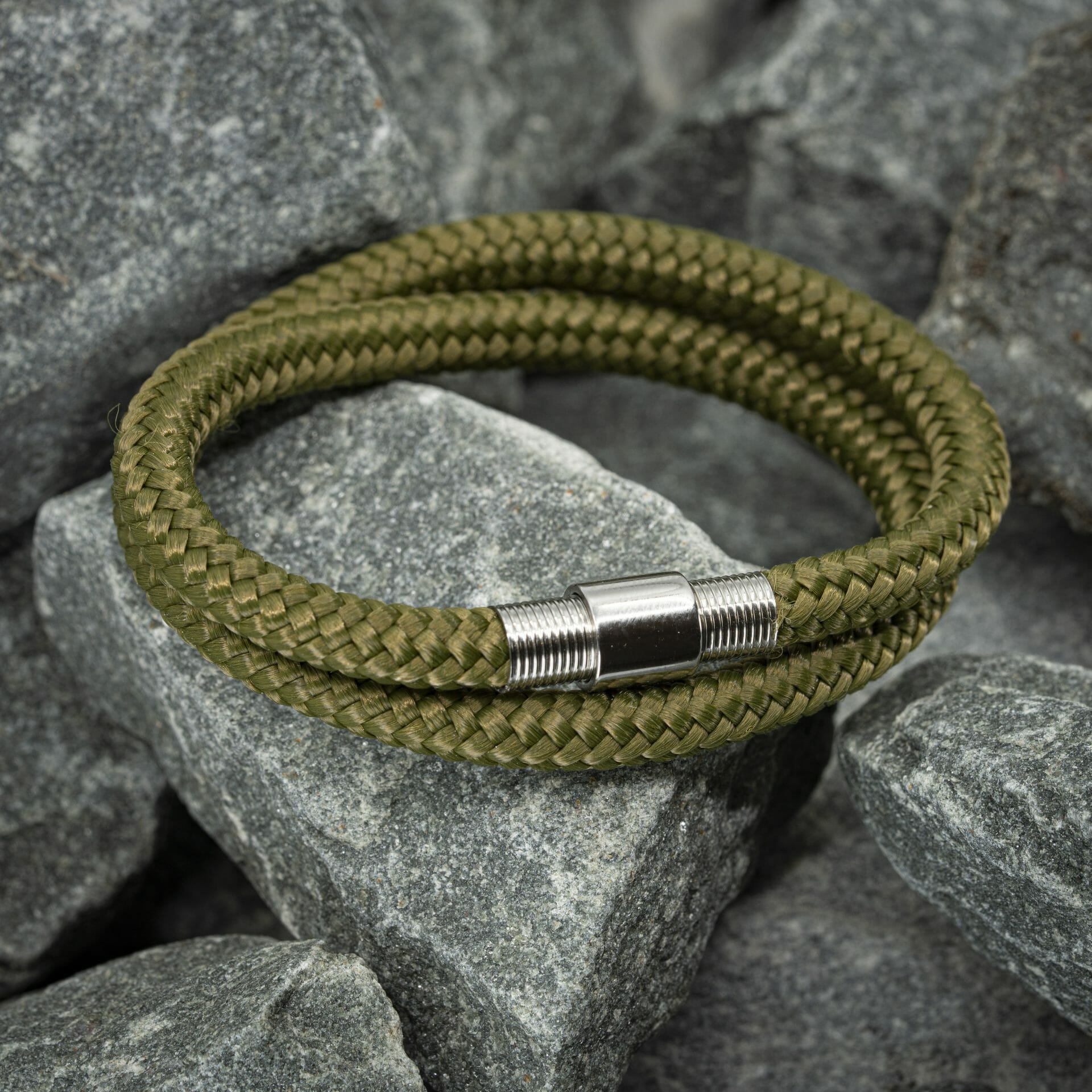 Navy™ Armband – Grijs Touw (Zelf samenstellen)