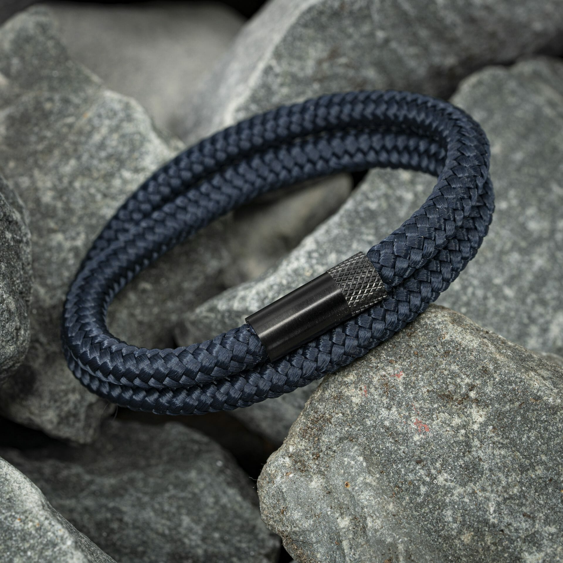 Navy™ Armband – Marineblauw touw