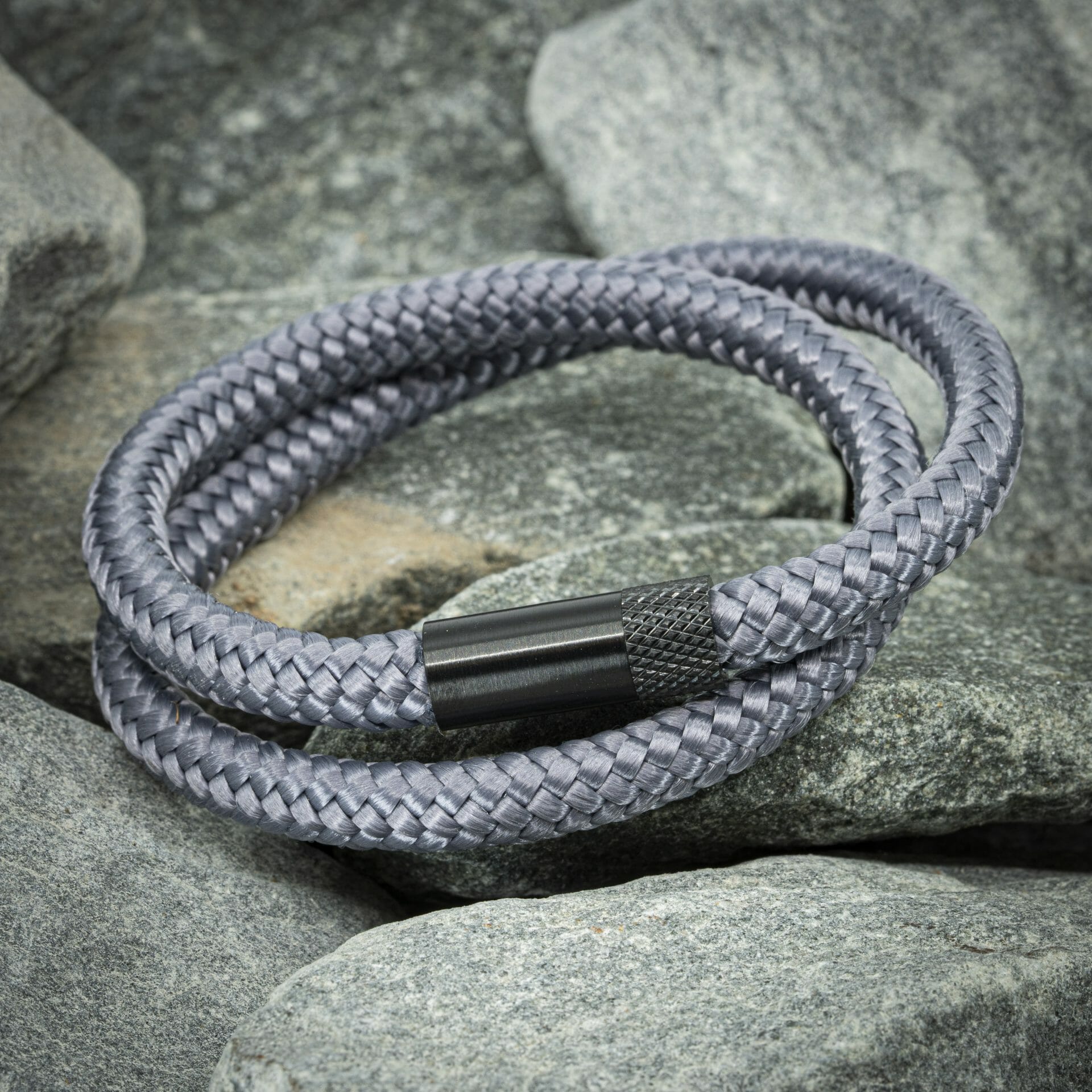 Navy™ Armband – Grijs Touw