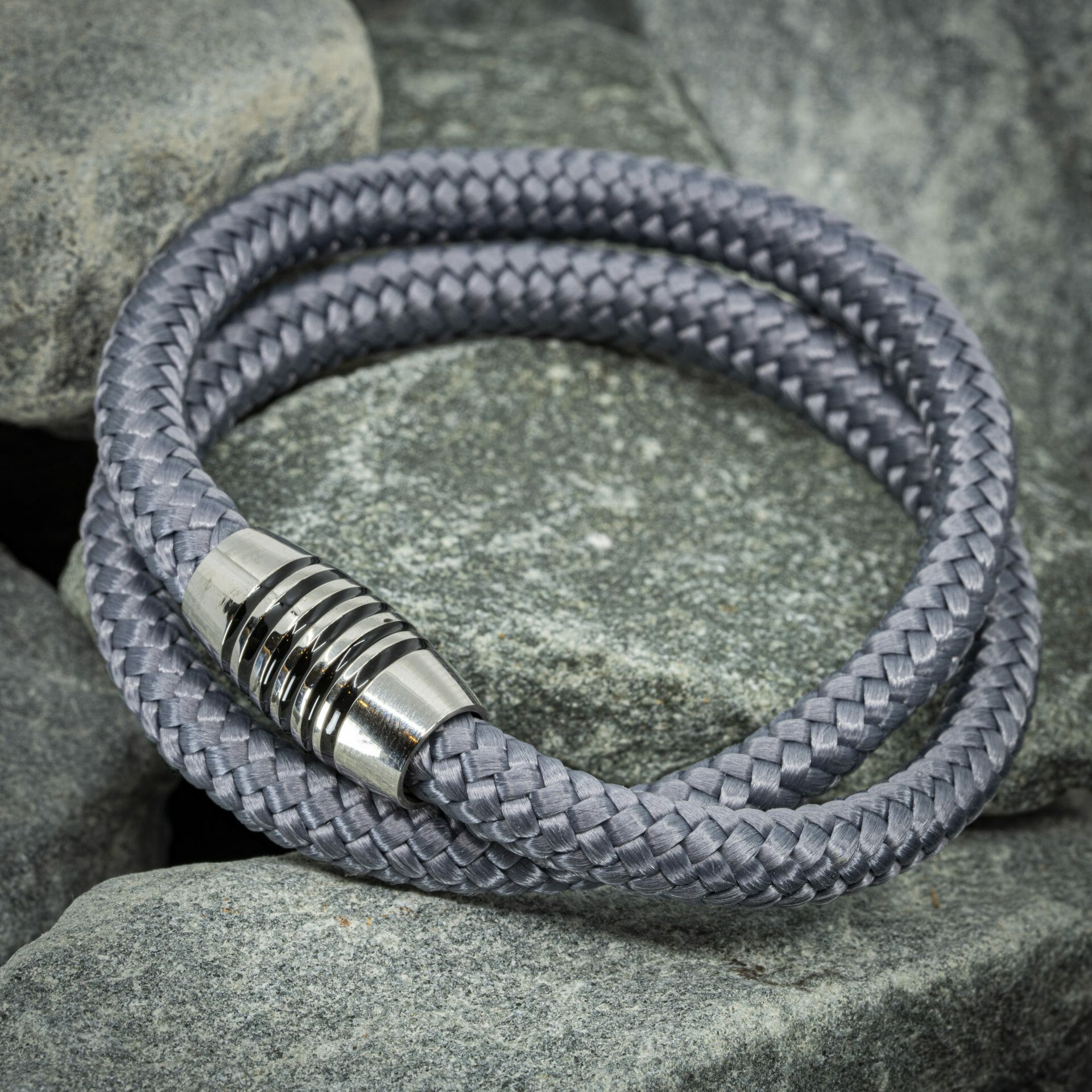 Navy™ Armband – Grijs Touw