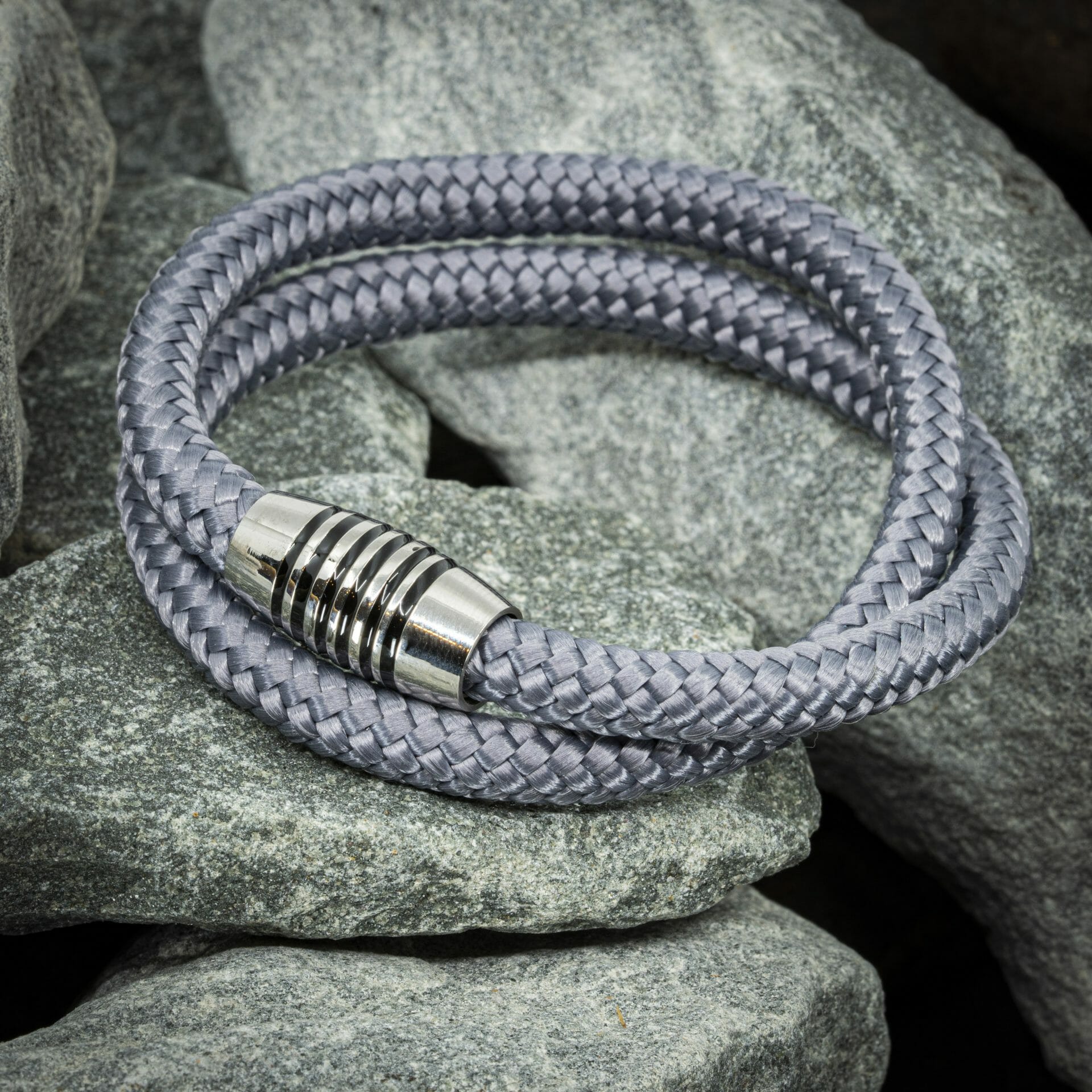 Navy™ Armband – Grijs Touw
