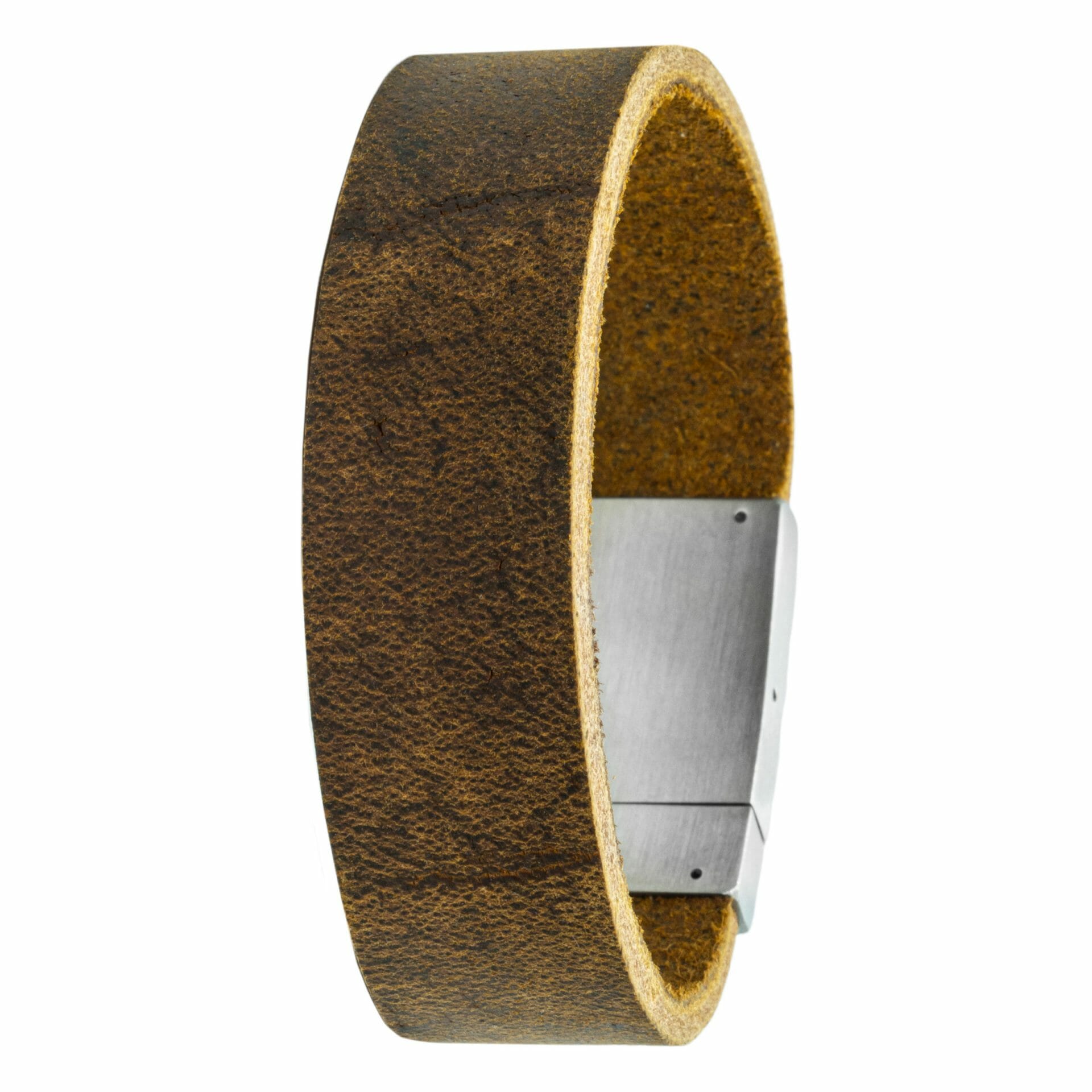 Eigen Pootafdruk armband Vintage leer