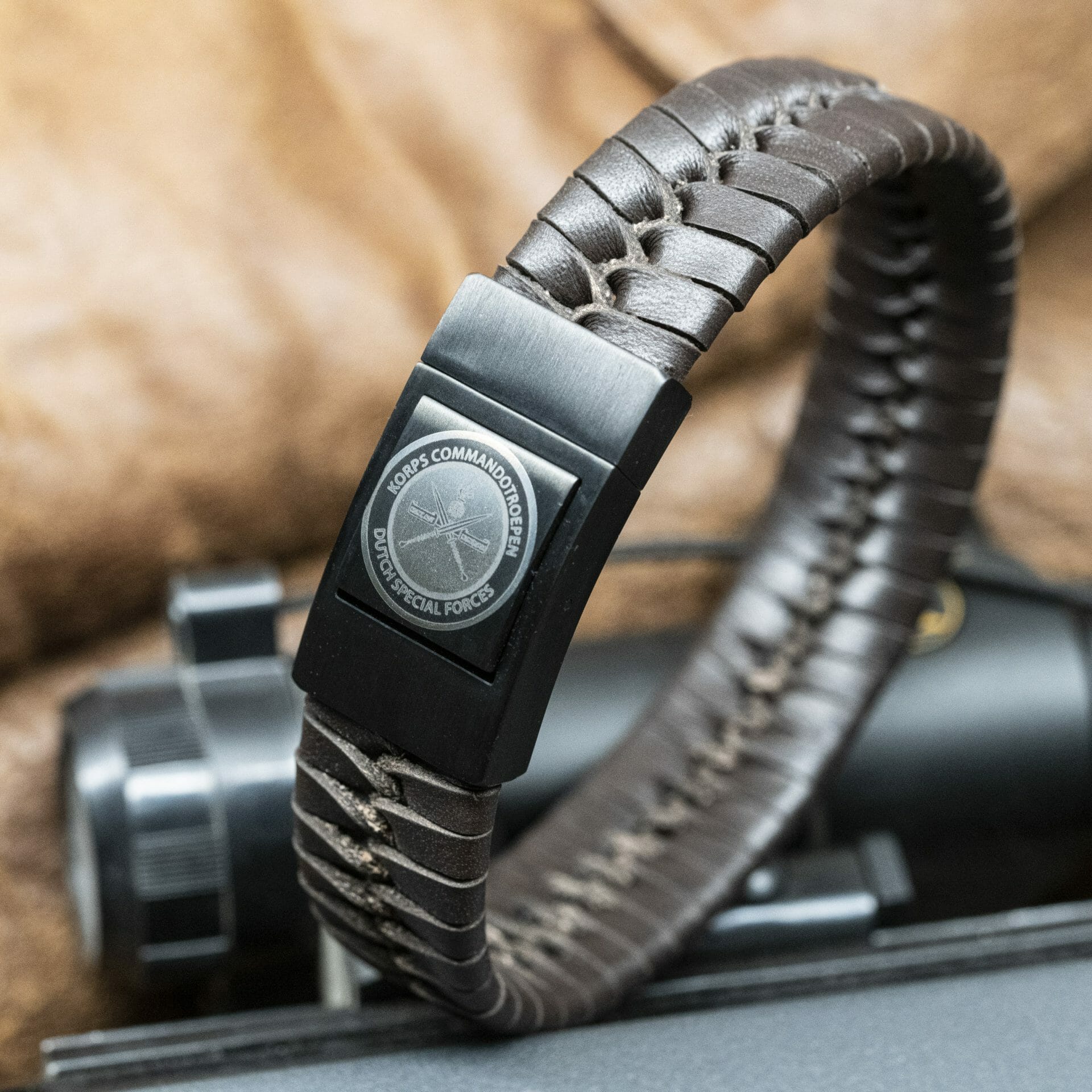 Luxe Logo armband: Commandotroepen Leger / Politie / Koninklijke Marechaussee / Militair