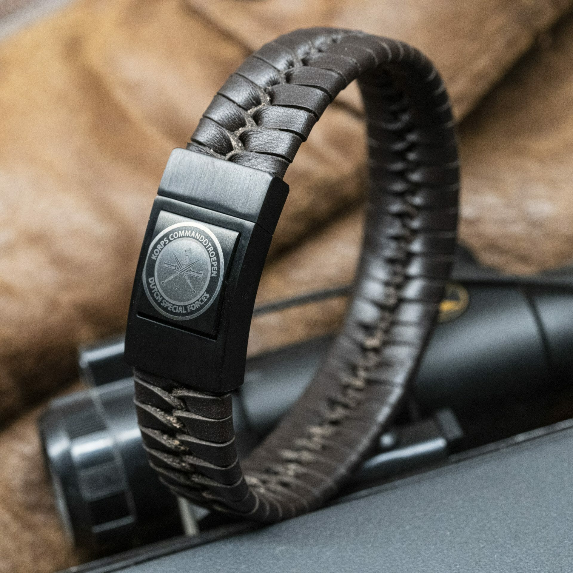 Luxe Logo armband: Commandotroepen Leger / Politie / Koninklijke Marechaussee / Militair