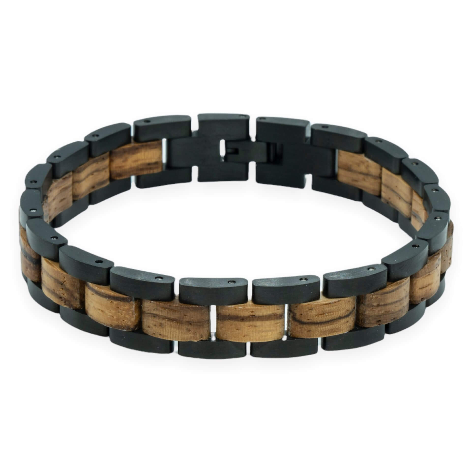 Dufourspitze (Zebrawood / Zwart) – Houten armband