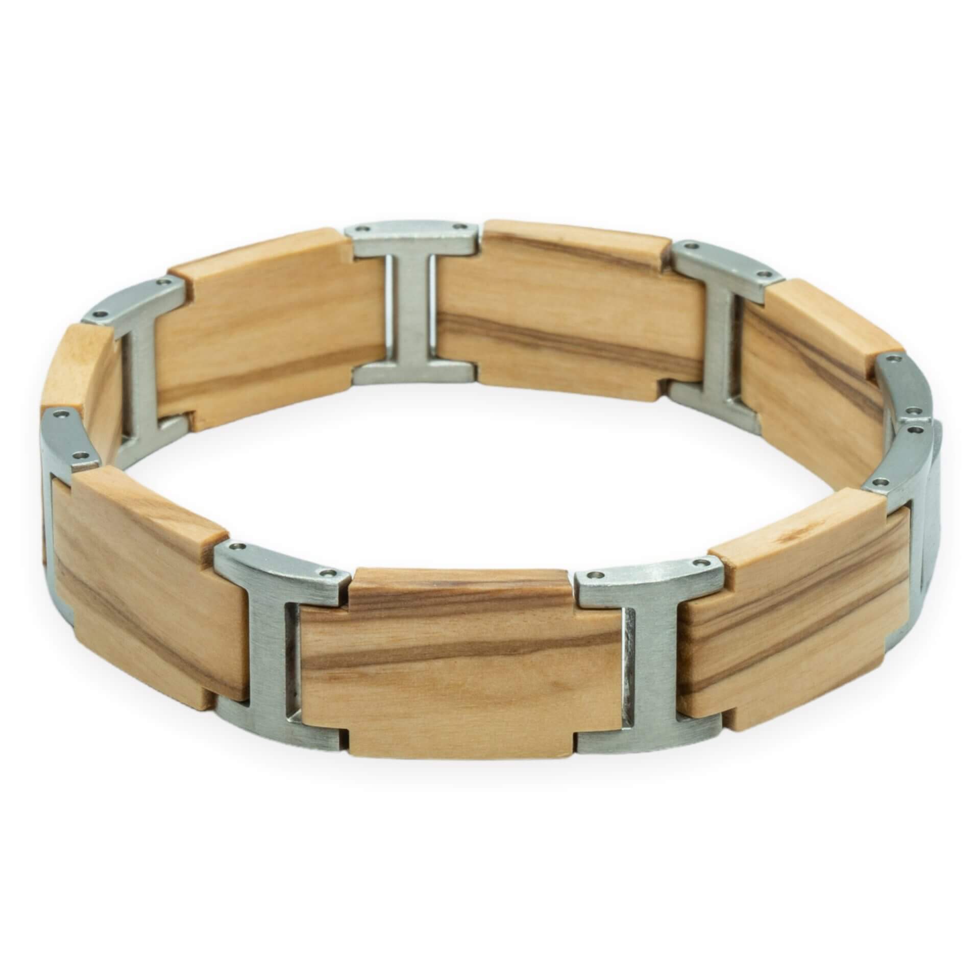 Mount Fuji – Olijf Hardhout Armband met houtgravure