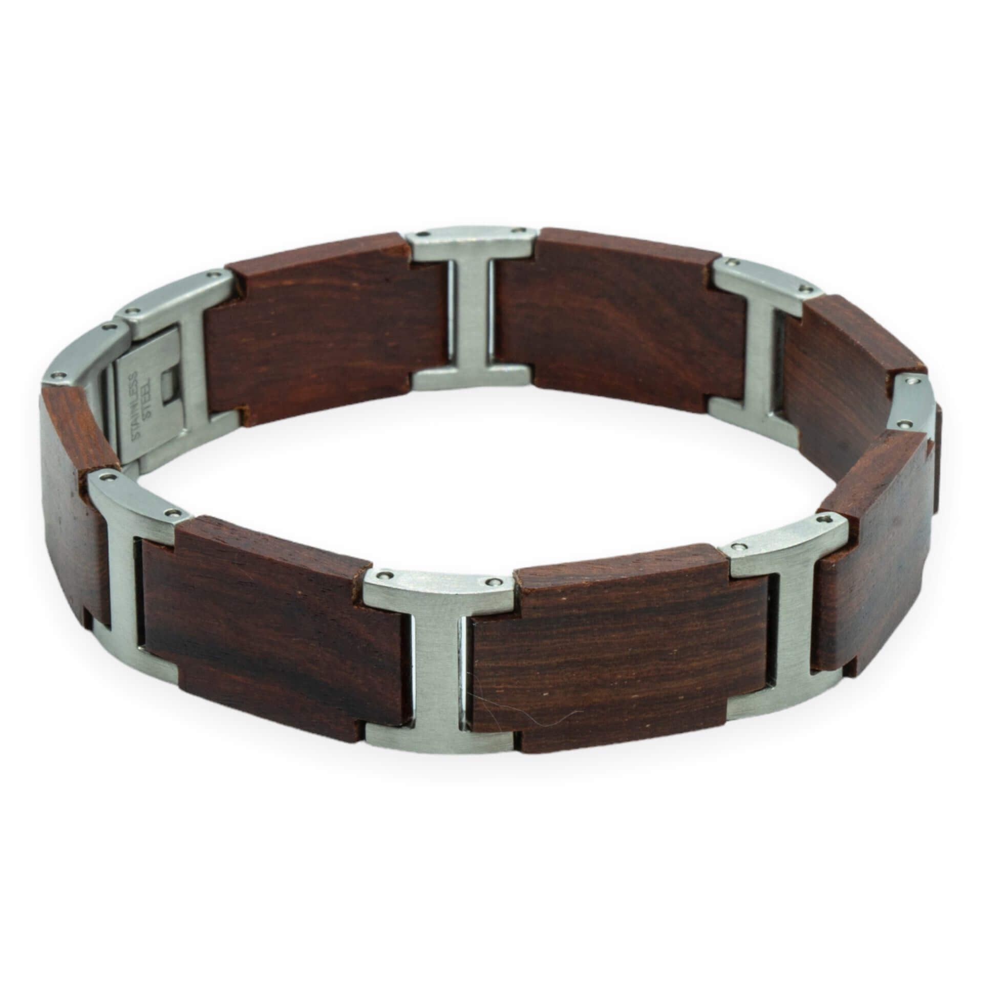 Rood Sandelhout – Houten Armband met Tekst Gravure