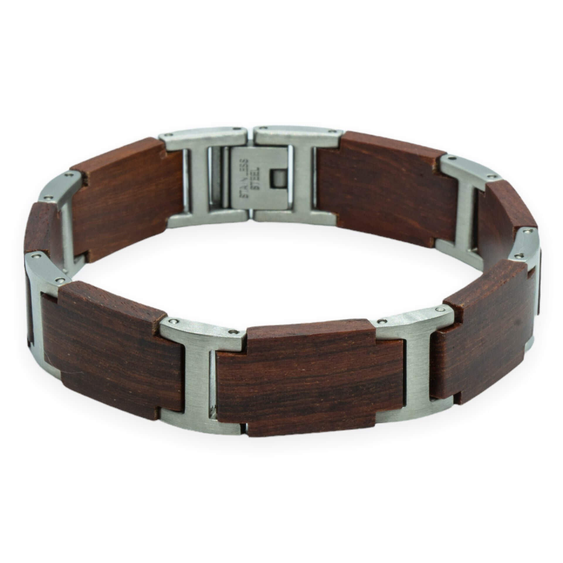 Rood Sandelhout – Houten Armband met Tekst Gravure