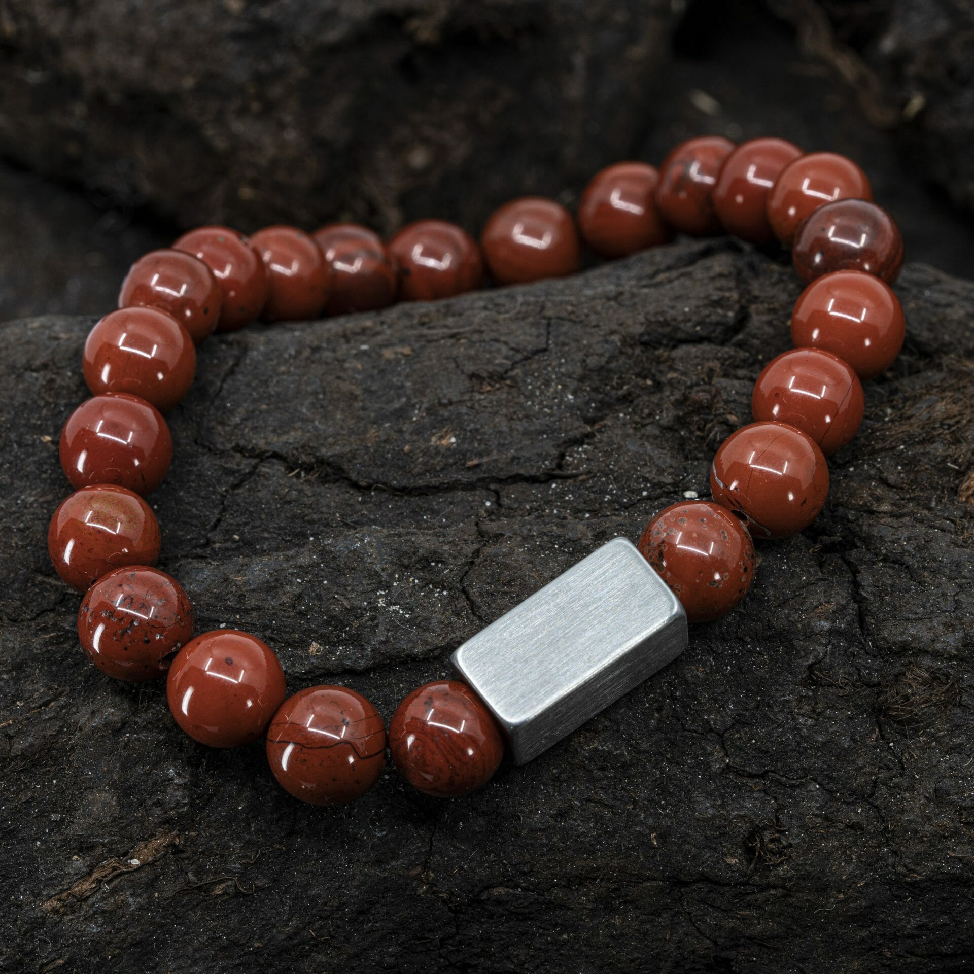 Great Red Dragon - Rode Jasper Kralen armband