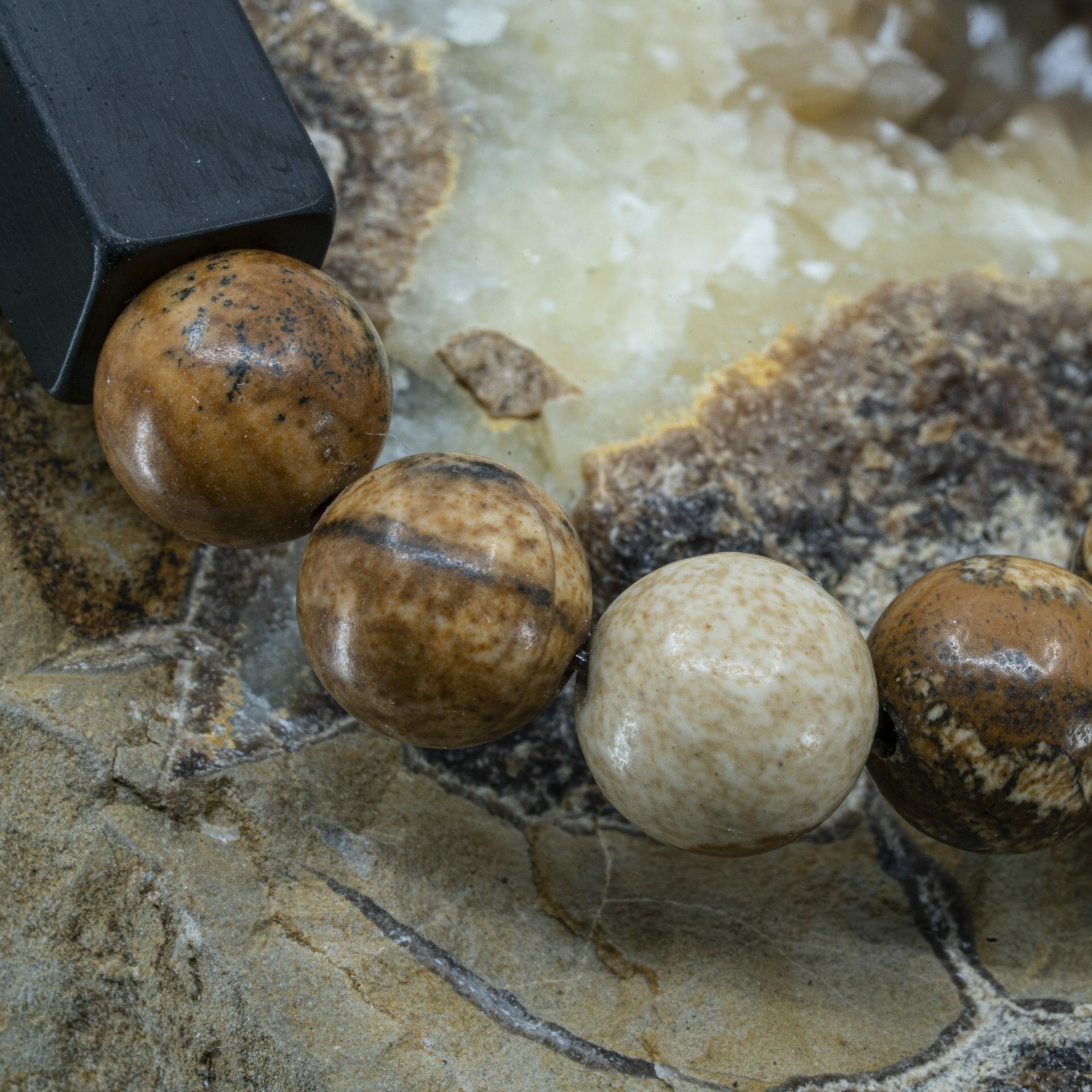 Beige Picture Jasper | 8mm Kralen Armband