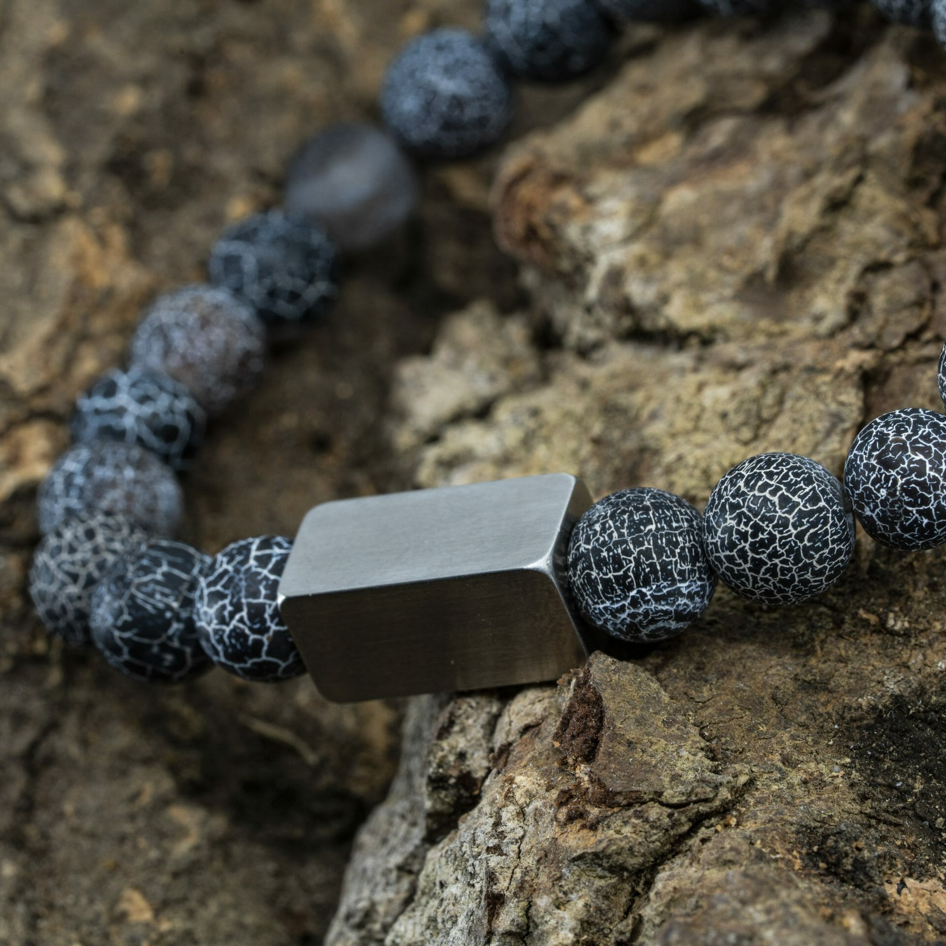 Arctic Spirit – Bevroren Agaat Kralen Armband