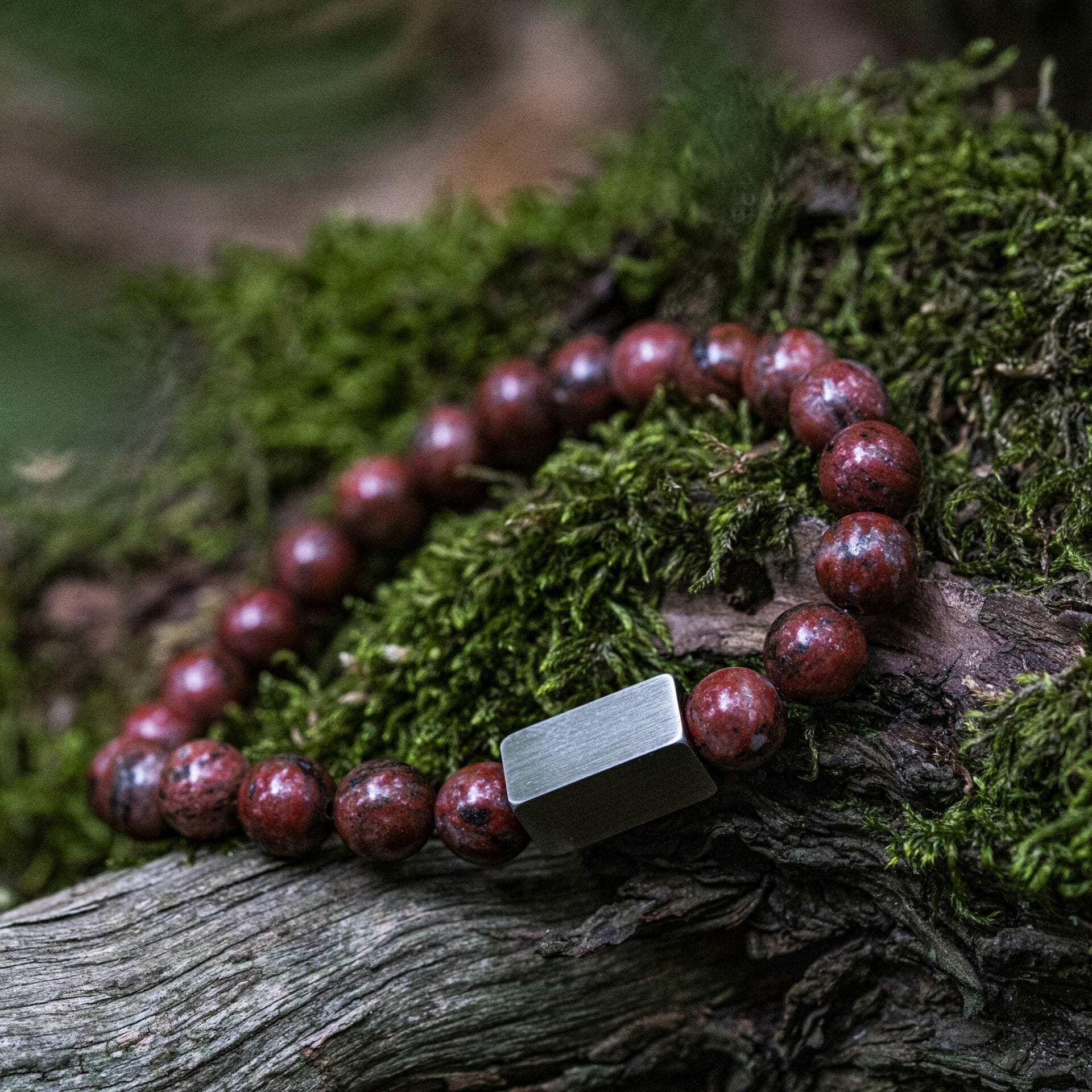 Verweerde Red Sesame Jasper Kralen Armband