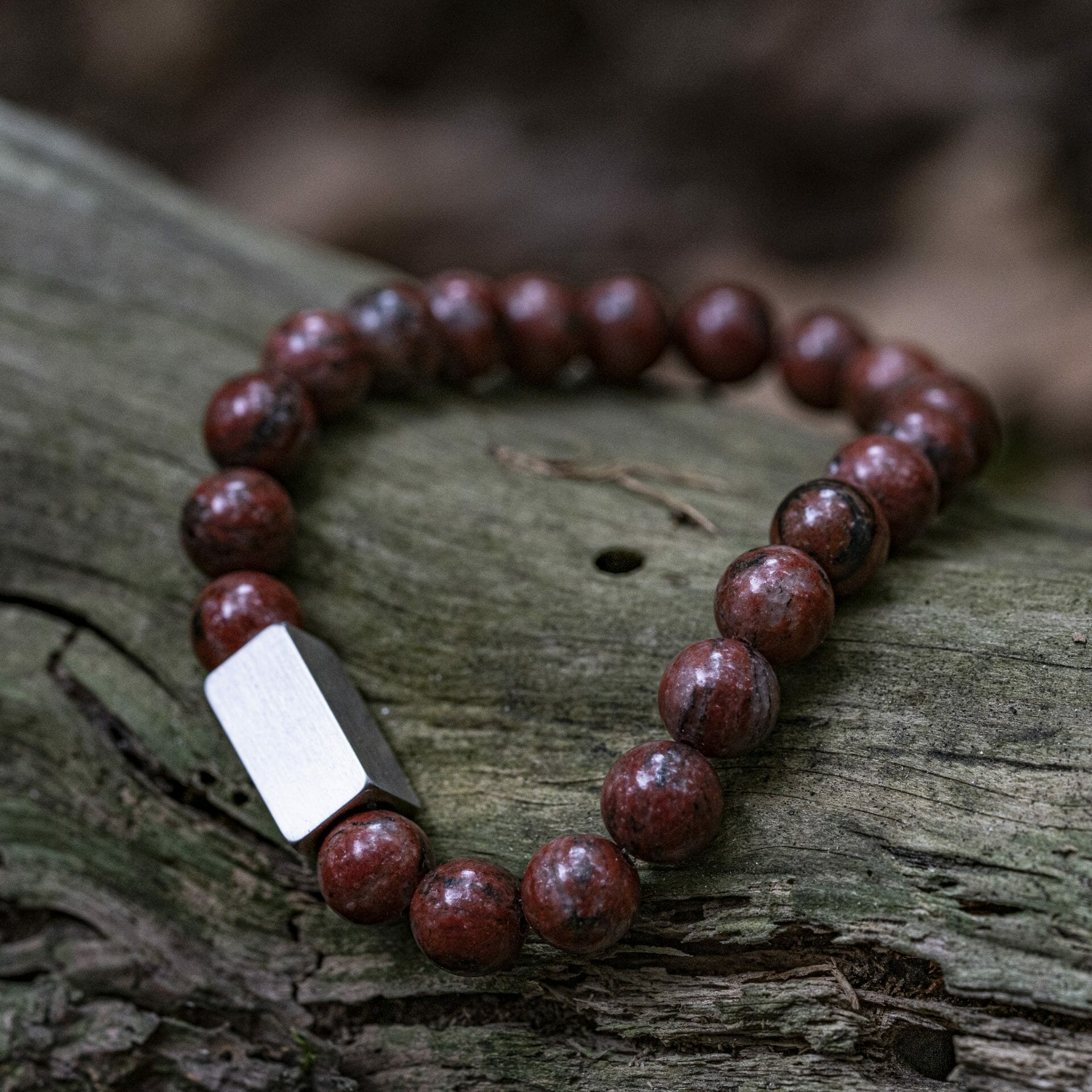 Verweerde Red Sesame Jasper Kralen Armband