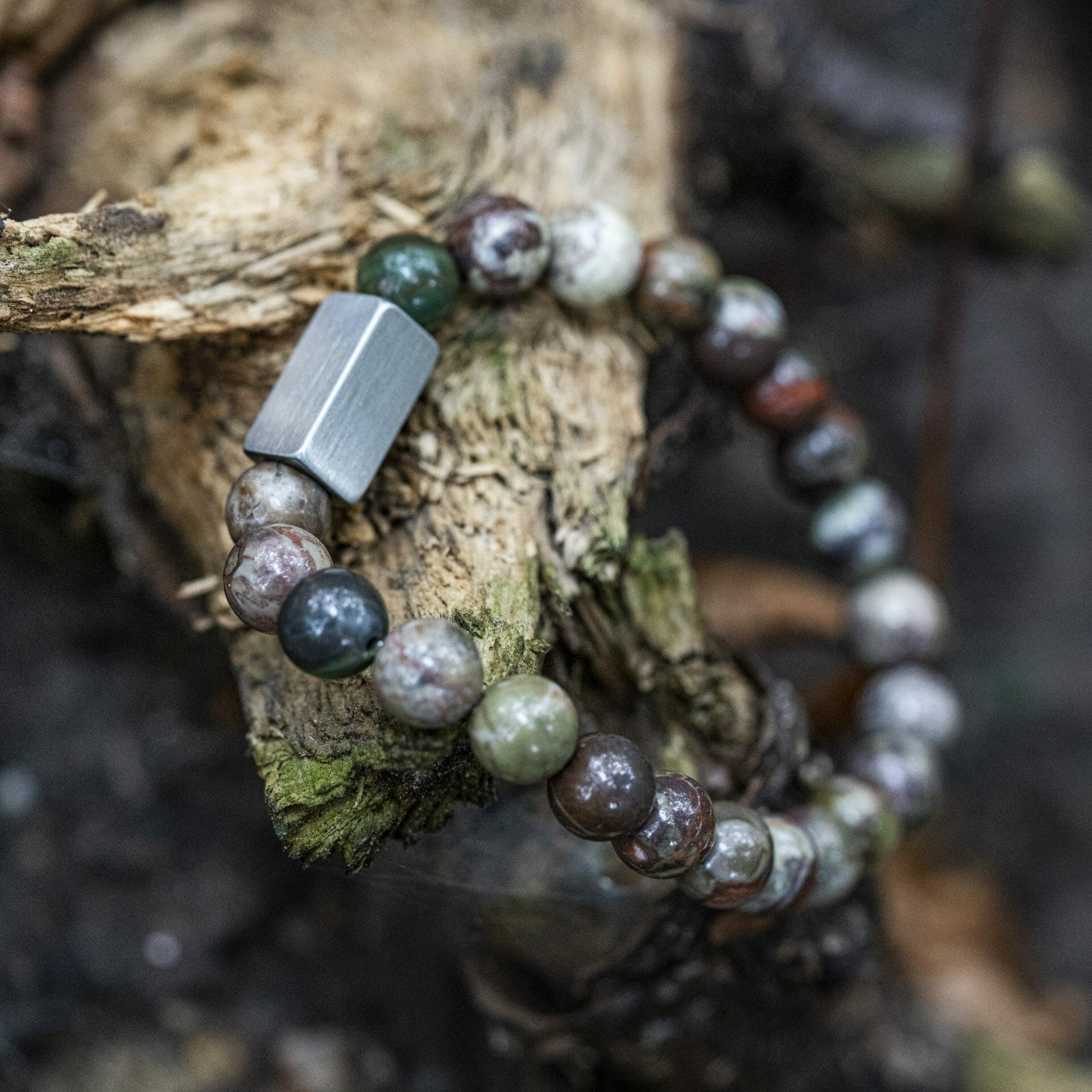 Neptunus 'Ocean Jasper' - Kralen armband