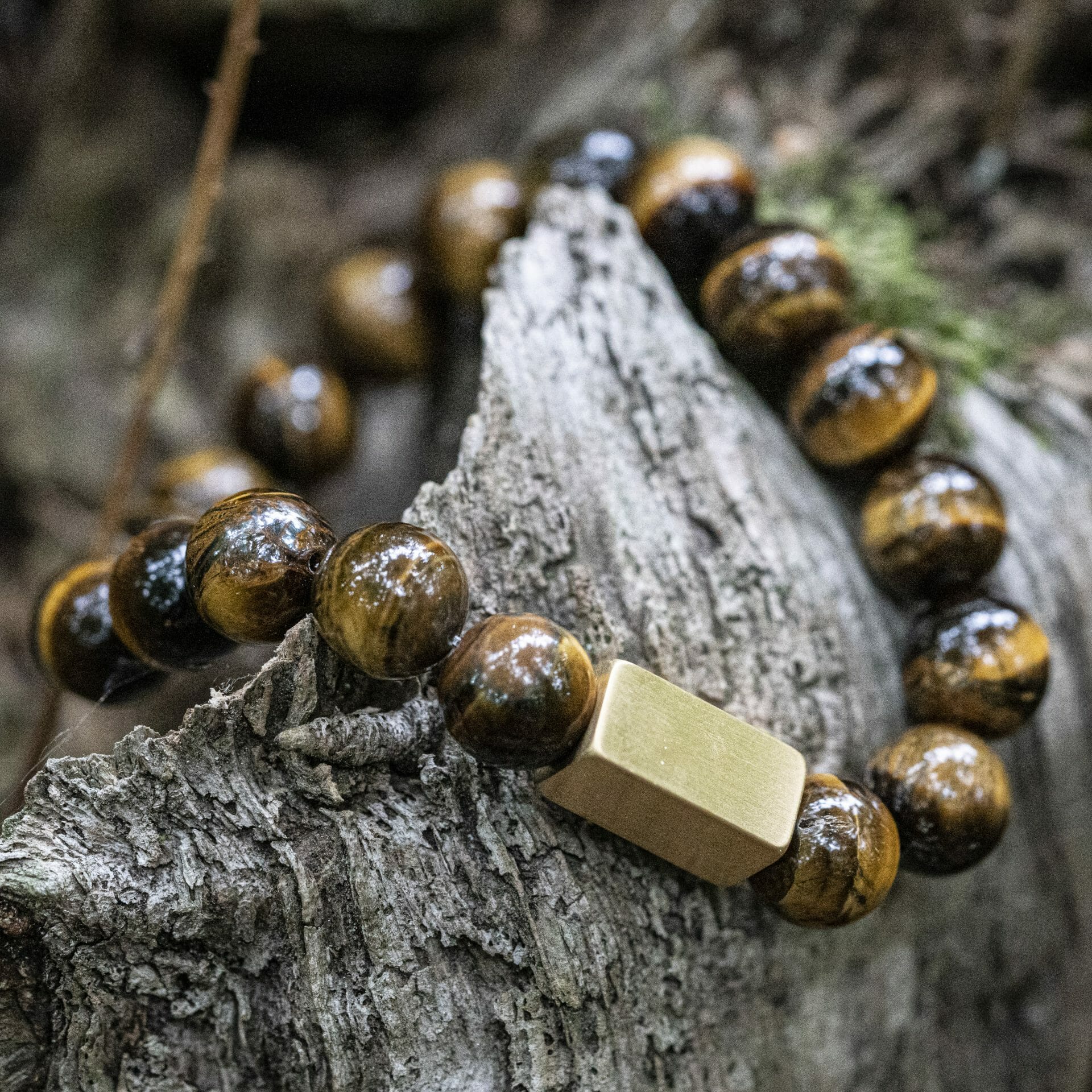 Tijger oog / Tiger Eye Armband – 10mm Kralen